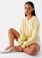 Daphne Knit Cardigan - Butter Yellow