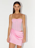 Kalila Corset Mini Dress - Pink