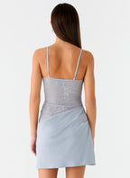 Romy Mini Dress - Grey